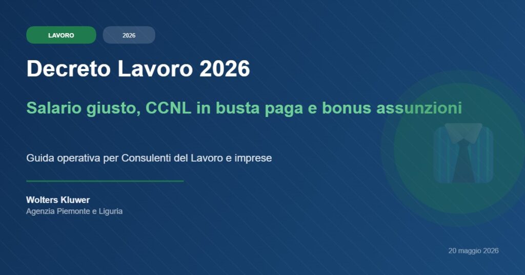 Decreto Lavoro 2026: salario giusto, CCNL in busta paga